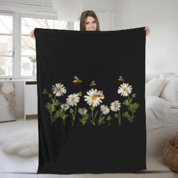 Discover Marguerites Daisy Summer Daisies Flower Garden Fleece Blankets