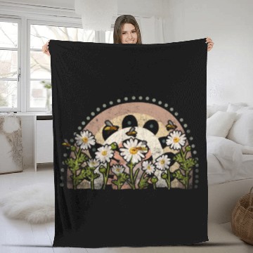 Discover Marguerites Daisy Summer Daisies Flower Garden Fleece Blankets
