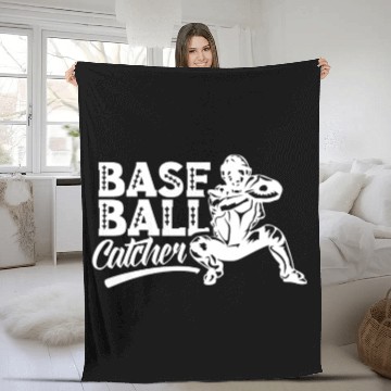 Discover Baseball Catcher Hobby Sayings Player Fleece Blankets