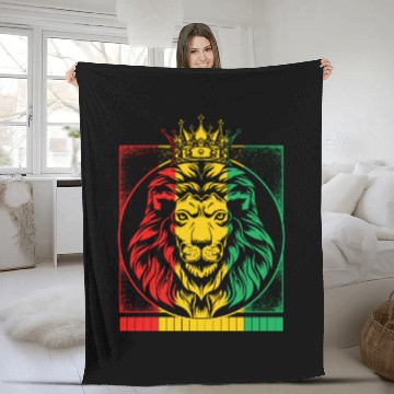 Discover Rastafari Fleece Blankets, Rasta Lion Of Judah Rastafarian