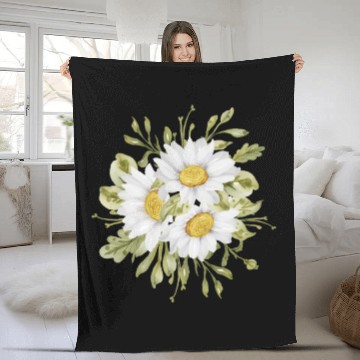 Discover Marguerites Daisy Summer Daisies Flower Garden Fleece Blankets