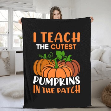 Discover Teacher Halloween Pre-K Teacher Kindergarten Cutes Fleece Blankets