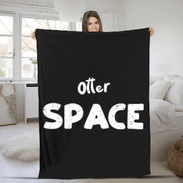 Discover Otter Space - Science Fleece Blankets