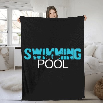 Discover Vintage Swimming Pool Case Cool Design Fleece Blankets