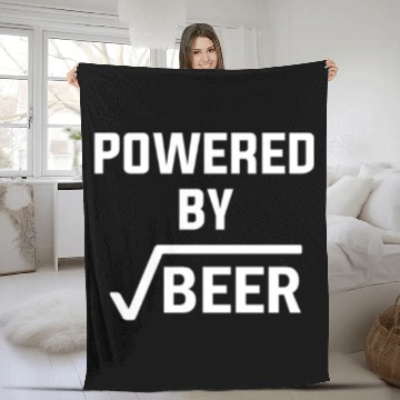 Discover Powered by root beer, root beer Fleece Blankets