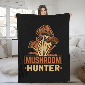 Discover Morels Mushroom Picker Mushroom Farmer Mushroom Fleece Blankets
