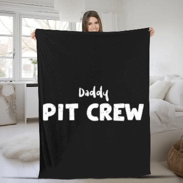 Discover Daddy Pit Crew - Birthday Fleece Blankets