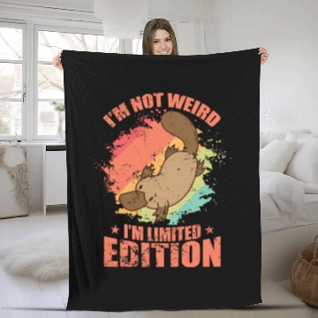 Discover I'm not Weird I'm Limited Edition Platypus Fleece Blankets