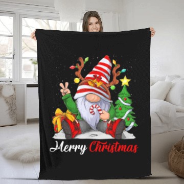 Discover Merry Christmas Gnomes Family Christmas Fleece Blankets