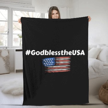 Discover #GodblesstheUSA|USA a greatest Nation on earth Fleece Blankets