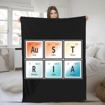 Discover Austria | Periodic Table of Elements Fleece Blankets