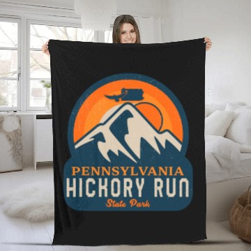 Discover Hickory Run state park Pennsylvania Fleece Blankets