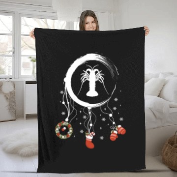 Discover Winter dreamcatcher Christmas Crayfish Fleece Blankets