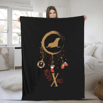 Discover Winter dreamcatcher Christmas Seal Fleece Blankets