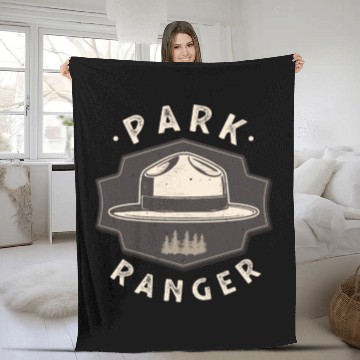 Discover Park Ranger National Park Forester Fleece Blankets