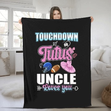 Discover Touchdown or Tutu Uncle Loves You Fleece Blankets