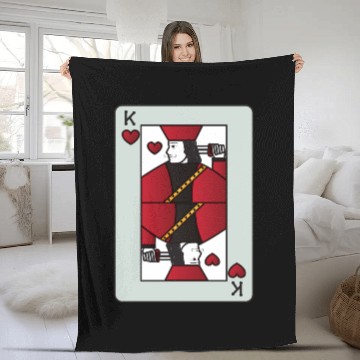 Discover 49 playing card Fleece Blankets