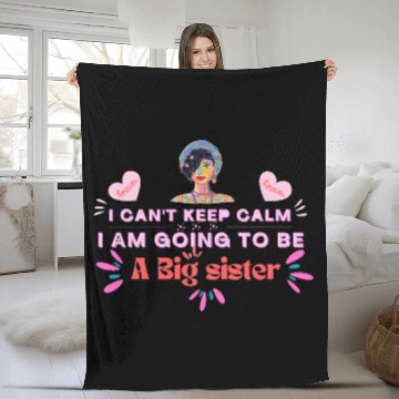 Discover I'm Going To Be A Big Sister , design by roka0000 Fleece Blankets