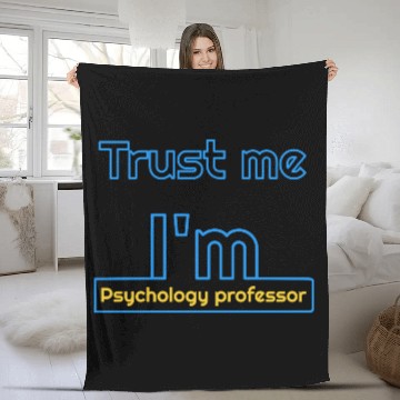 Discover Trust me i'm psychology professor Fleece Blankets