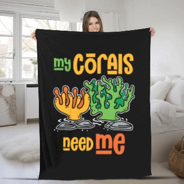 Discover Aquarium Aquatic Plants Fish Tank Fleece Blankets