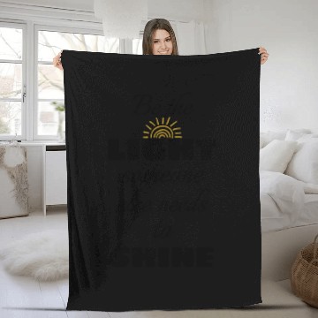 Discover Be the Light Fleece Blankets