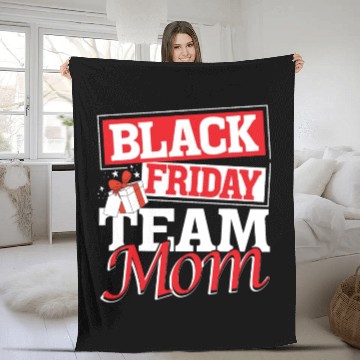 Discover Black Friday Team Mom Fleece Blankets