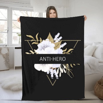 Discover Anti-Hero Flower Text Gift Music Fan Lover Fleece Blankets
