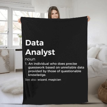 Discover Data Analyst Definition Fleece Blankets