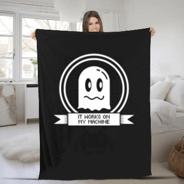 Discover Works On My Machine, Best Software Developer Meme Fleece Blankets
