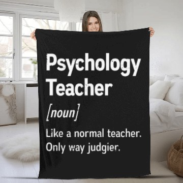 Discover Psychology Teacher Definition Only Way Judgier Fleece Blankets