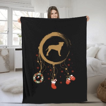 Discover dog dreamcatcher Christmas American Pitbull Terrie Fleece Blankets