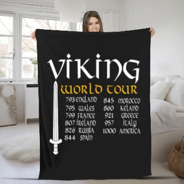 Discover Viking World Tour Fleece Blankets