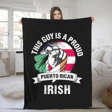 Discover Puerto Rico Flag Ireland Grown Men Boys Guy Fleece Blankets