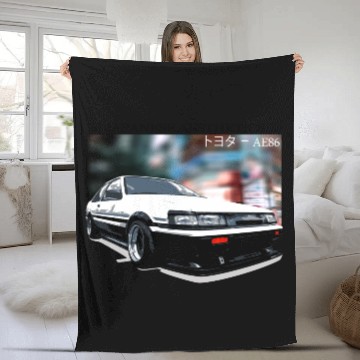 Discover Classic japanese engine aesthetic City New Fleece Blankets