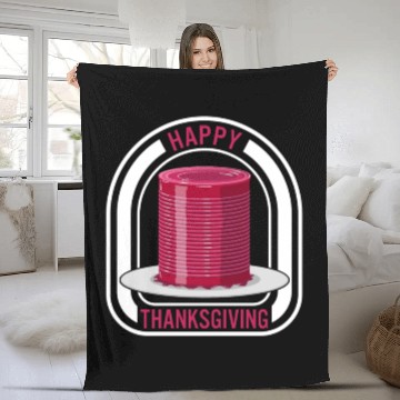 Discover Thanksgiving Fleece Blankets, Canned Cranberry Jellied