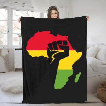 Discover African Black Power Fleece Blankets