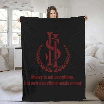 Discover money lover Fleece Blankets
