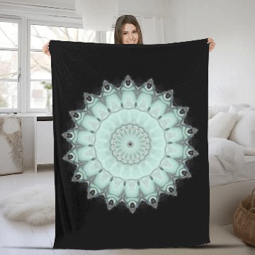 Discover Light Green Cool Sign Fleece Blankets