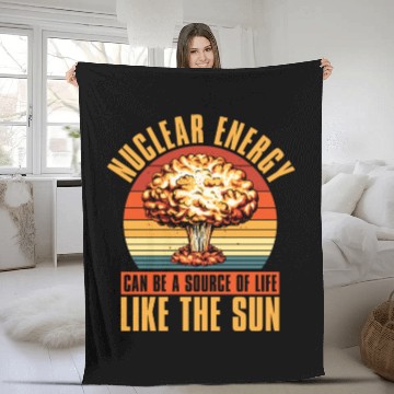 Discover Physics Physicist Funny Nuclear Physics Fleece Blankets