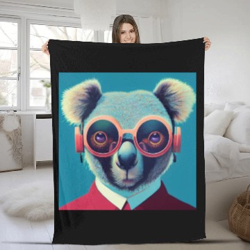 Discover Young Koala, Fleece Blankets