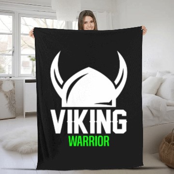 Discover Viking Warrior Fleece Blankets
