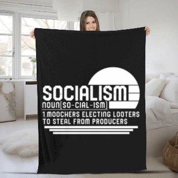 Discover Socialist Fleece Blankets, Socialism Noun Definition Fleece Blankets,
