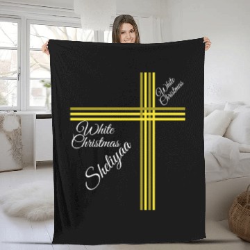 Discover White Christmas Sheliyaa Fleece Blankets