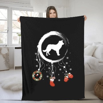 Discover dog dreamcatcher Christmas Border Collie Fleece Blankets