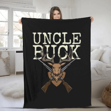 Discover Uncle Buck Deer Slayer Deer Hunter Deer Hunting Fa Fleece Blankets
