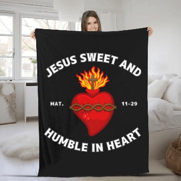 Discover Sacred Heart of Jesus Christ Fleece Blankets