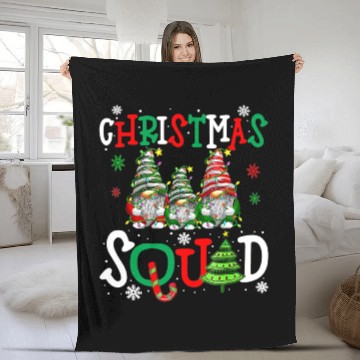 Discover Three Gnomes Matching Family Merry Christmas Tree Fleece Blankets
