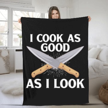 Discover Chef Cook Kitchen Restaurant Knives Cookout Fleece Blankets