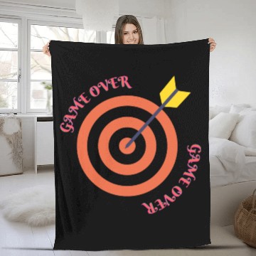 Discover Game Over Dart Fleece Blankets