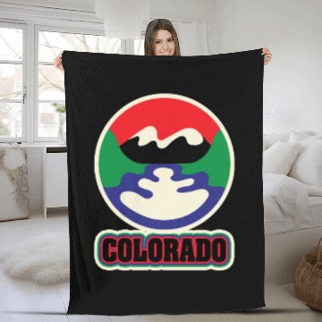 Discover US States COLORADO Fleece Blankets